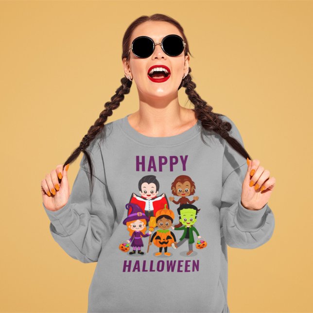 Sudadera Fiesta de disfraces de niños de Halloween (Subido por el creador)