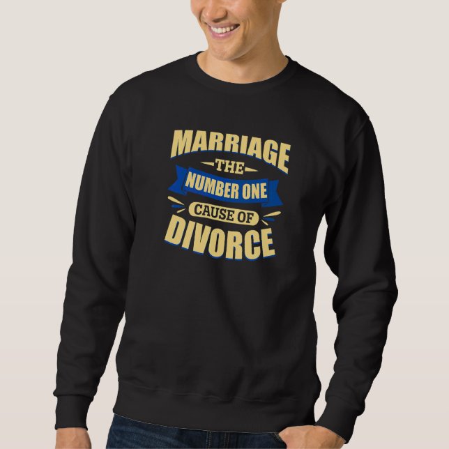Sudadera Fiesta de divorcio de ex esposa marido (Anverso)
