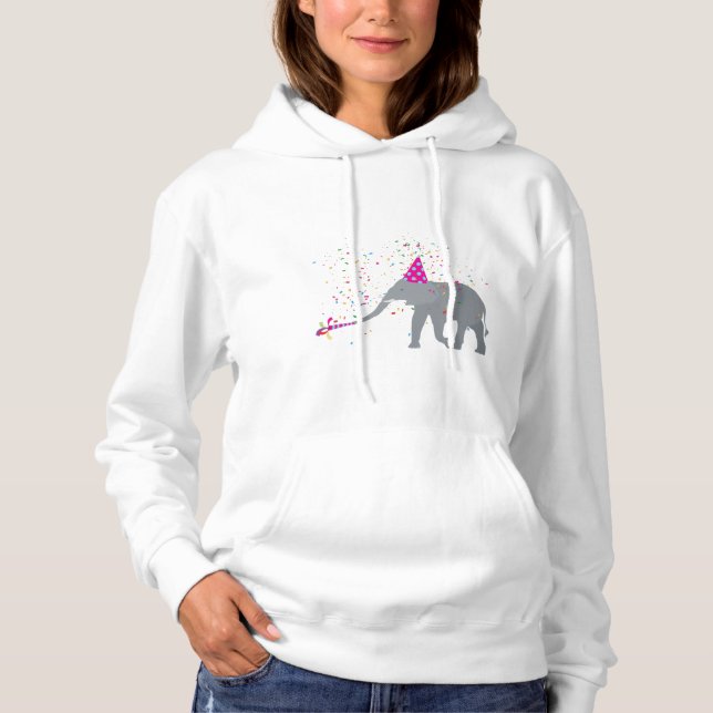 Sudadera Fiesta de elefantes - Animales que tienen un Fiest (Anverso)