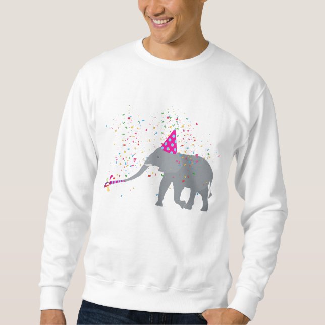 Sudadera Fiesta de elefantes - Animales que tienen un Fiest (Anverso)