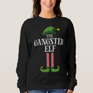 Sudadera Fiesta de Gangster Elf Matching Family Group Navid
