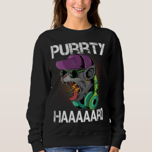 Sudadera Fiesta de gatos DJ Purrty duro gato