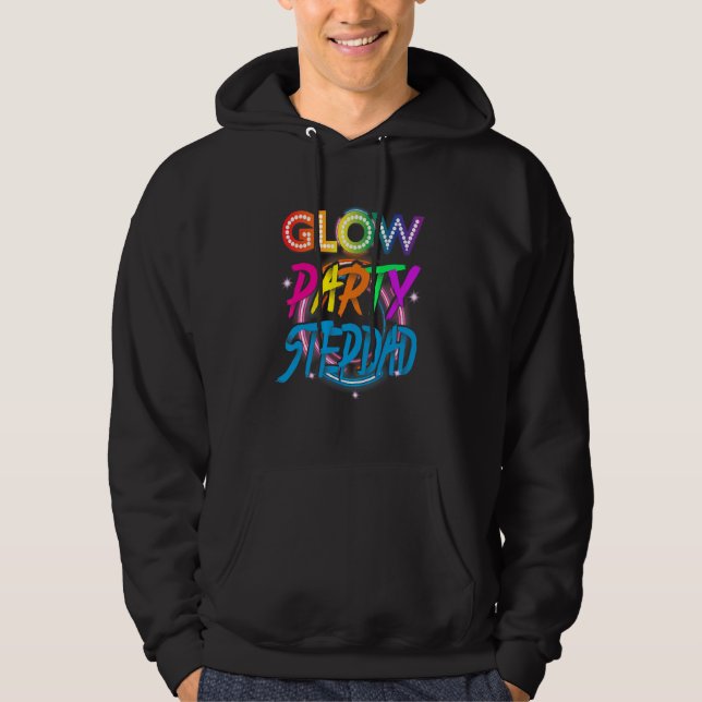 Sudadera Fiesta de Glow Padrastro   Efecto de Salpicadura d (Anverso)