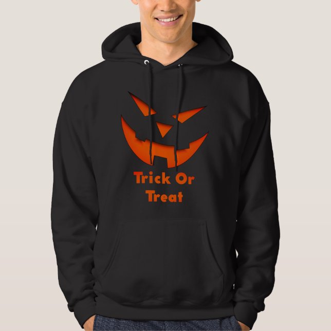 Sudadera Fiesta de Halloween de trucos o trucos para hombre (Anverso)