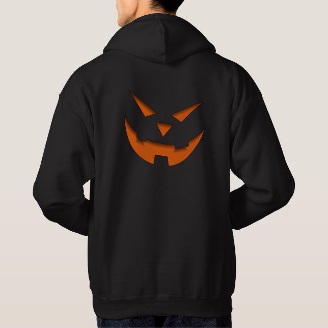 Sudadera Fiesta de Halloween de trucos o trucos para hombre (Reverso)