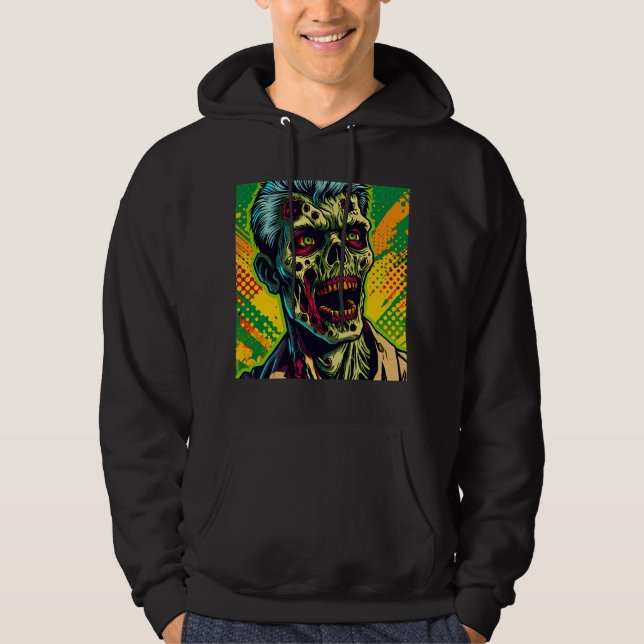 Sudadera Fiesta de Halloween de Zombies Espeluznantes (Anverso)