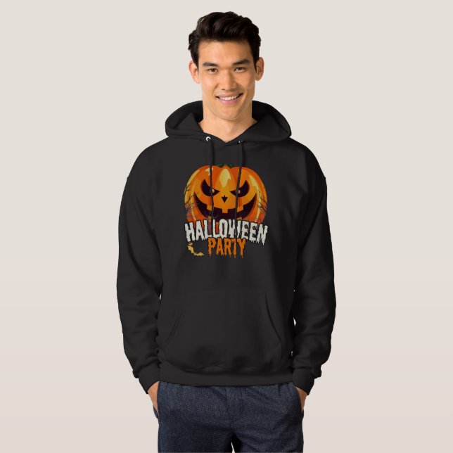 Sudadera Fiesta de Halloween – Diseño de Jack-o’-Lantern (Anverso completo)
