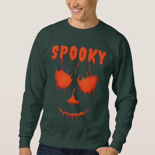 Sudadera Fiesta de Halloween espeluznante personalizada (Anverso)