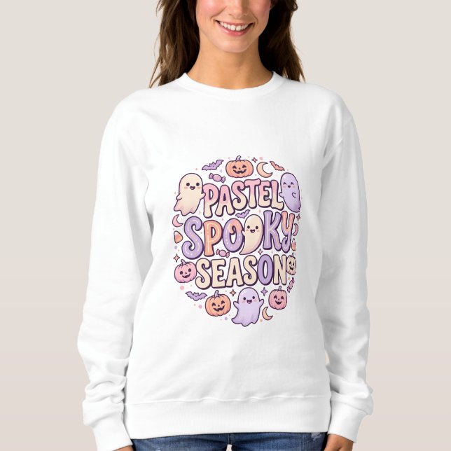 Sudadera Fiesta de Halloween Pastel Cute (Anverso)