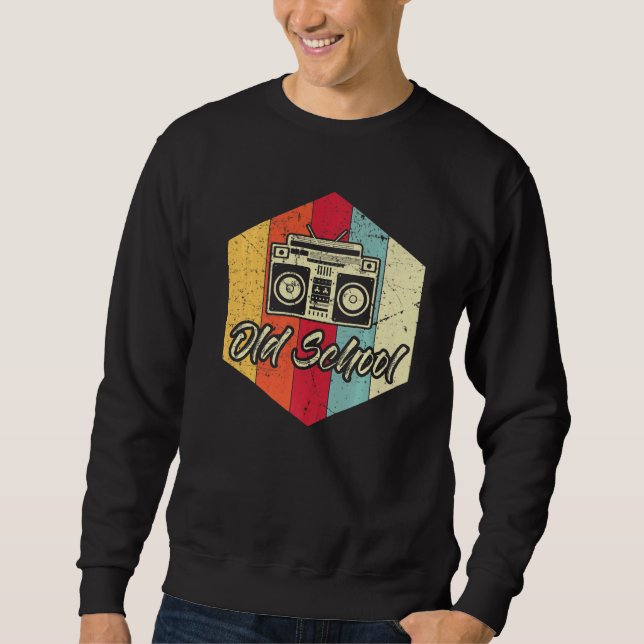 Sudadera Fiesta de Hip Hip Rap de Ghetto Blaster 80 (Anverso)