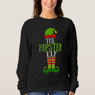 Sudadera Fiesta de Hipster Elf Matching Family Group Navida