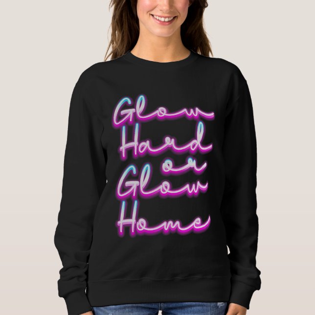 Sudadera Fiesta de hogar brillante o duro, retro frío vinta (Anverso)