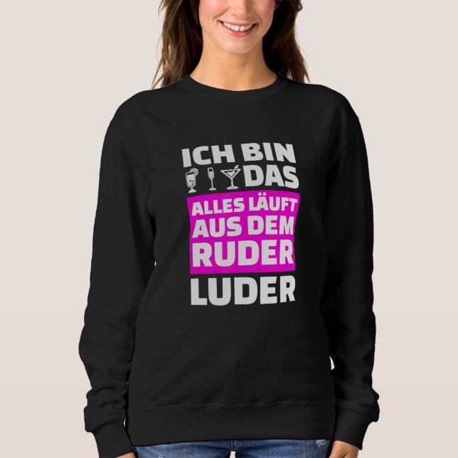 Sudadera Fiesta de ideas para decir que las mujeres beben (Anverso)