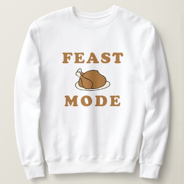 Sudadera Fiesta de la cena de Acción de Gracias en modo de  (Anverso del diseño)