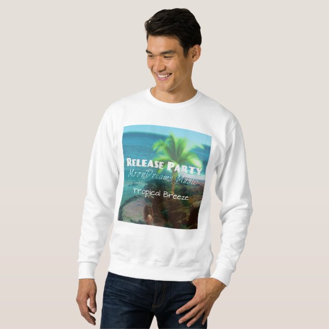 Sudadera Fiesta de liberación de la brisa tropical (Anverso completo)