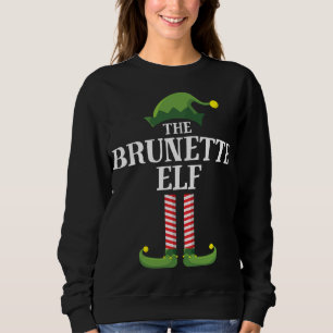 Sudadera Fiesta de Navidades de familia Brunette Elf Matchi