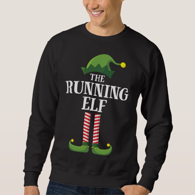 Sudadera Fiesta de Navidades de grupo familiar Elf coincide (Anverso)