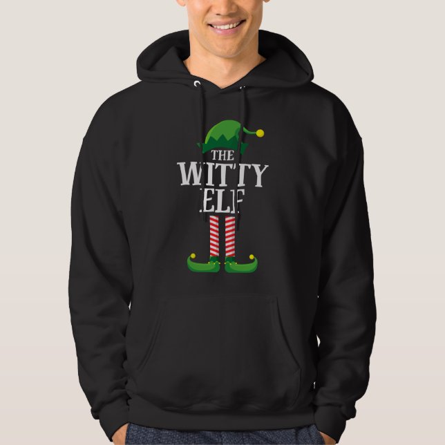 Sudadera Fiesta de Navidades familiares de Witty Elf Matchi (Anverso)