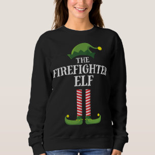 Sudadera Fiesta de Navidades familiares del bombero Elf Mat