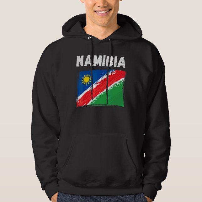 Sudadera Fiesta de senderismo de la bandera de Namibia de 2 (Anverso)