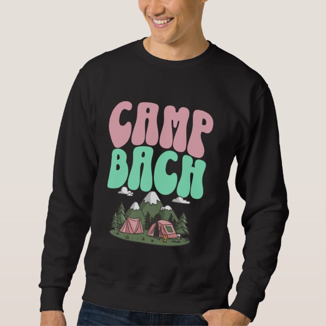 Sudadera Fiesta de Soltera Campamento Bach Bride Camping De (Anverso)
