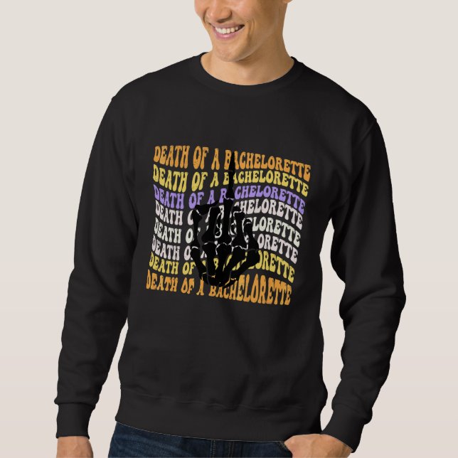 Sudadera Fiesta de soltera de Halloween, Muerte de un solte (Anverso)