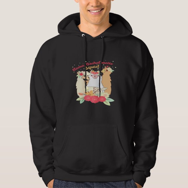 Sudadera Fiesta de Soltera de Llama para Mujeres Boda de Al (Anverso)