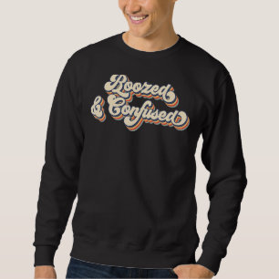 Sudadera Fiesta de Soltera Retro Borracha y Confundida Brid