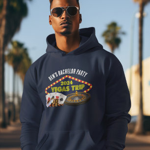 Sudadera Fiesta de Soltero Personalizada en Las Vegas