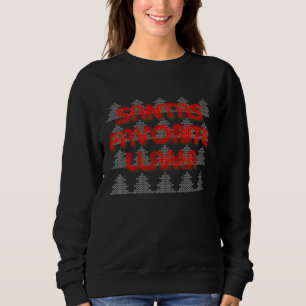 Sudadera Fiesta de suéteres feos de Navidad del Llama favor