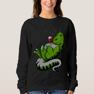 Sudadera Fiesta de vinos de dinosaurio de T Rex