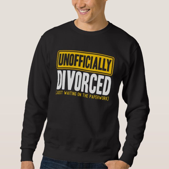 Sudadera Fiesta del divorcio feliz con un divorcio no ofici (Anverso)