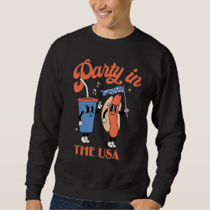 Sudadera Fiesta En El Retro Estadounidense Hippie Patriótic
