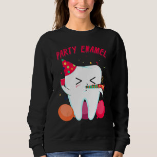 Sudadera Fiesta Enamel Dentista Dental Higienist Tooth Appa