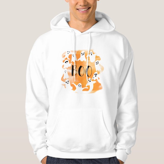 Sudadera Fiesta fantasma espeluznante de Halloween (Anverso)