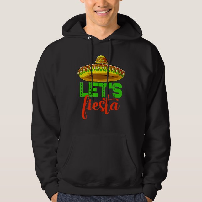 Sudadera Fiesta Funny Hombres Cinco De Celebración Mexicana (Anverso)