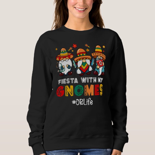 Sudadera Fiesta Mexicana O De Vida Con Mis Gnomías Cinco De (Anverso)