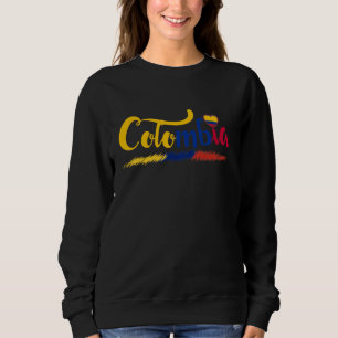 Sudadera Fiesta nacional de bandera de Colombia: amor por l