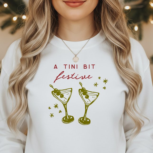 Sudadera Fiesta Navideña Funky Festiva Doodle Martini (Subido por el creador)