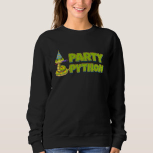 Sudadera Fiesta Python Divertido Reptile Serpent Animal Sn