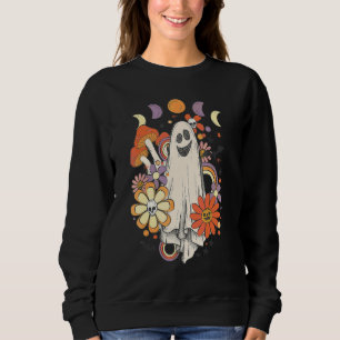 Sudadera Fiesta Retro de Halloween Divertida Monada Espeluz