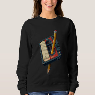 Sudadera Fiesta Retro de los 80 90 Disfraz Nostalgia Casete