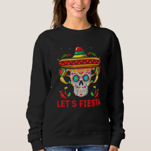 Sudadera Fiesta Skull México Feliz Cinco De Mamáes