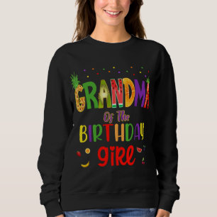 Sudadera Fiesta temática tropical de cumpleaños de fruta qu