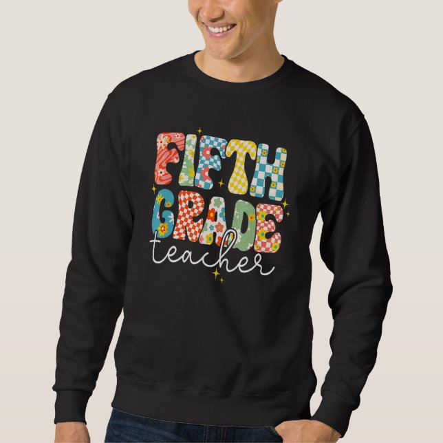 Sudadera Fifth Grade Teacher Happy First Day Back To School (Anverso)
