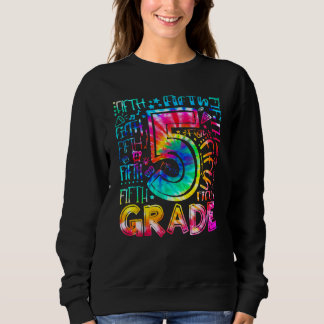 Sudadera Fifth Grade Tie Dye 5th Grade Back To School Teach