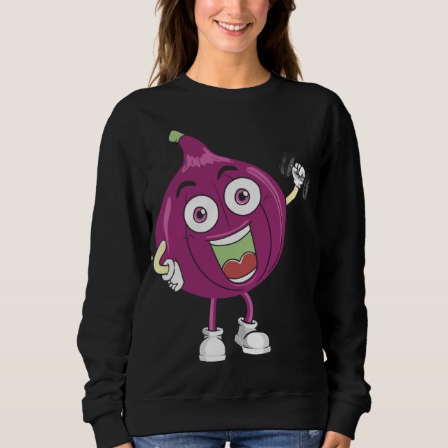Sudadera Fig, Ropa De Fruta, Material De Preparación De La  (Anverso)