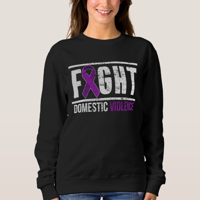 Sudadera Fight Domestic Violence Awareness Survivor (Anverso)