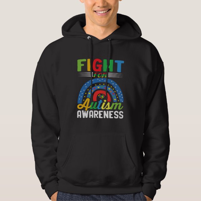Sudadera Fight For Autism Awareness Kindness Be Different Q (Anverso)