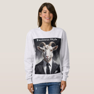 Sudadera Figura con cuernos elegante con arte de atuendo fo